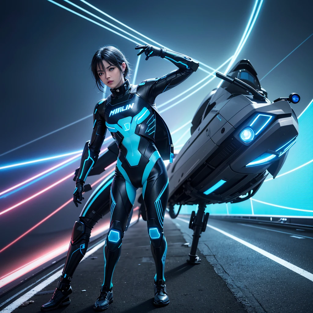 r/1finedetailedsharpedimposingvibrantDTMCar, r/1realBMWX6 azul del que sale un relámpago, a digital representation of Naza, cobra, Blue Lightning, cyan lightning, TRON Legacy Colors, (sci-fi:1.3), high quality, r/HIGHrESOLUTION, 
