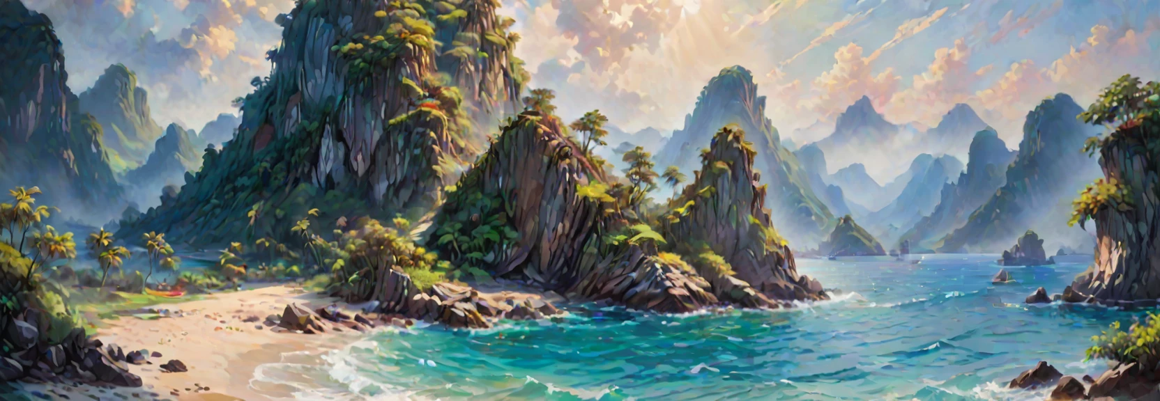 （0717）Today's challenge theme：Mysterious Island /神秘海岛/神秘の島