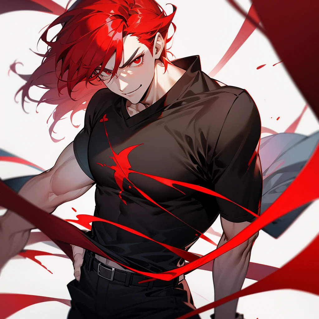 male, student background, red hair