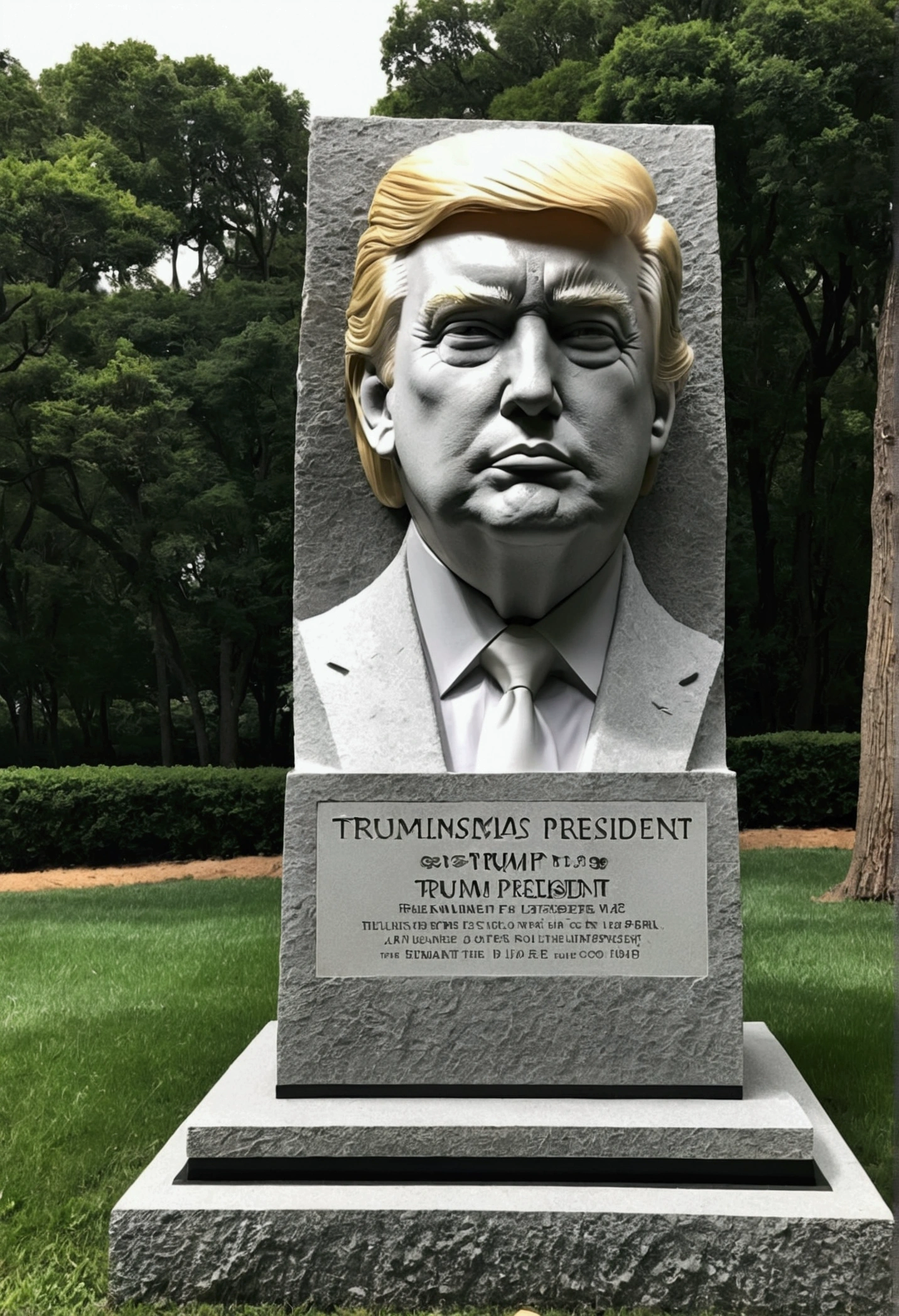 Cool Trump President Stone monument