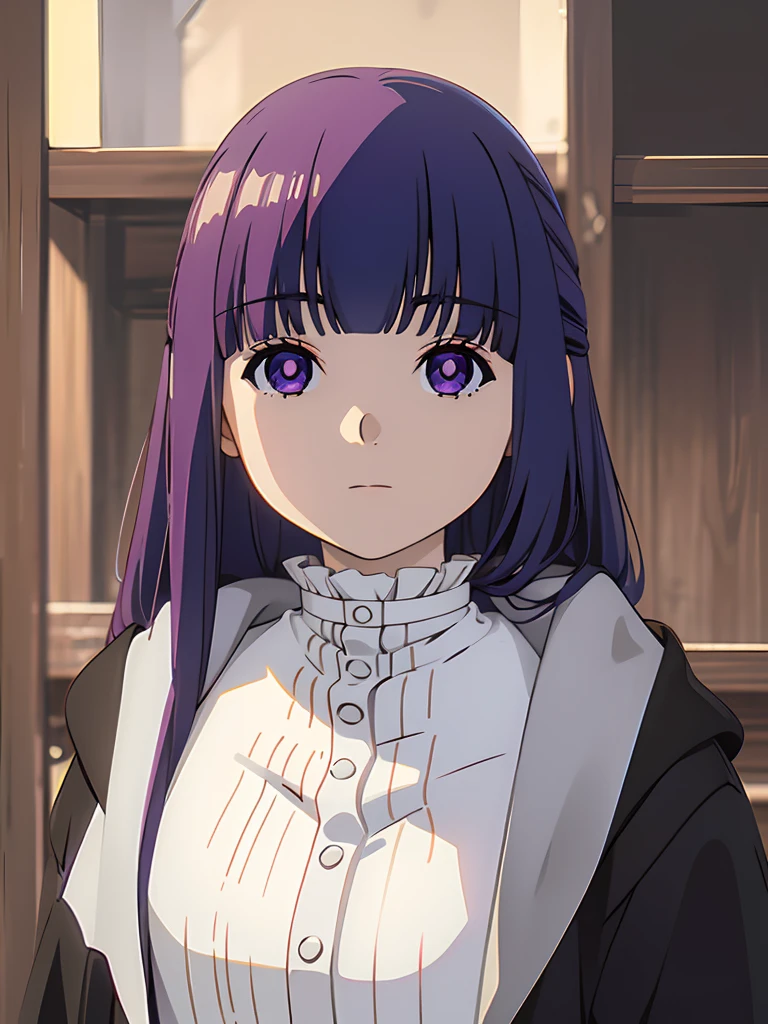 (safe:1.10), best quality, masterpiece, highres, solo, (fern_sousounofrieren:1.10), portrait, looking at viewer, anime_style, 14,(masterpiece:1.0),(best_quality:1.0), ultra high res,4K,ultra-detailed, photography, 8K, HDR, highres,