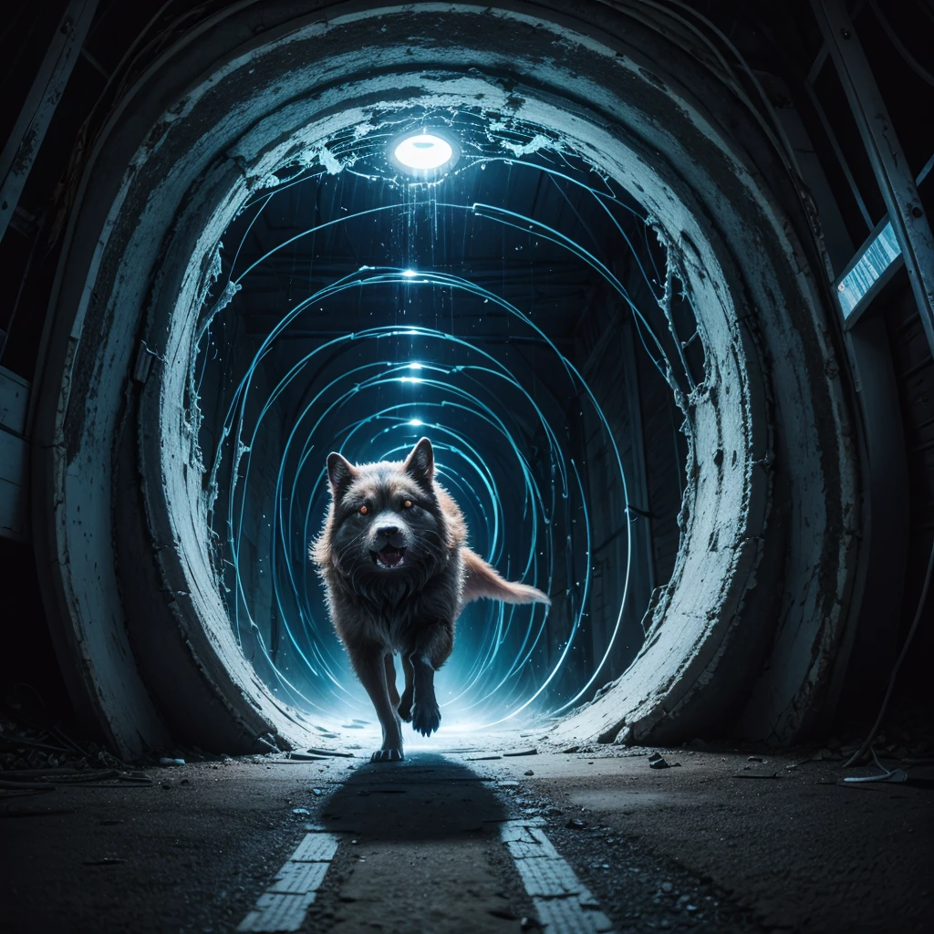 Creature leaving a portal