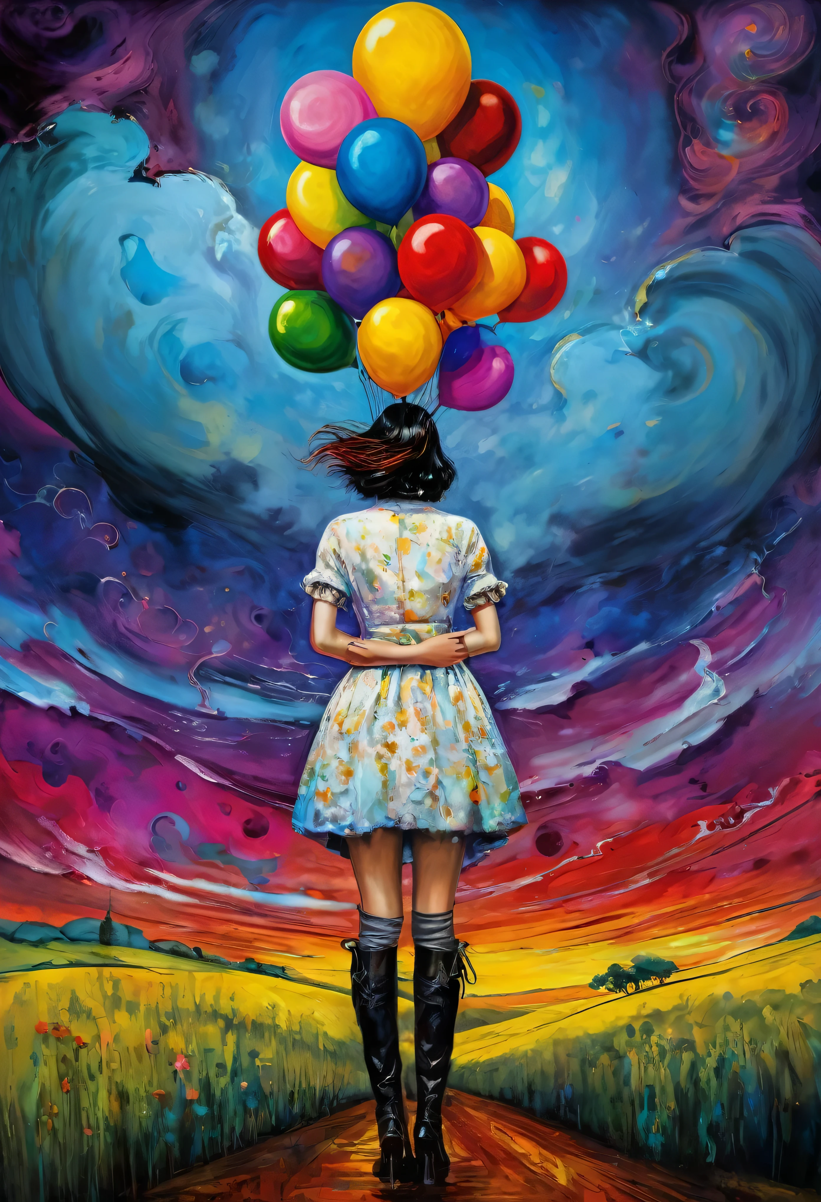 (Artistic Masterpiece of Romantic Life) ( (Themed Art of Life) ( (Conceptual Art) (NFT Exclusive) (Fauvism Work) ()”) Where visual poetry transcends traditional boundaries and embraces the dynamic interplay between creativity and technology Takes),dripping paint,darkart,style, in the style of esao andrews