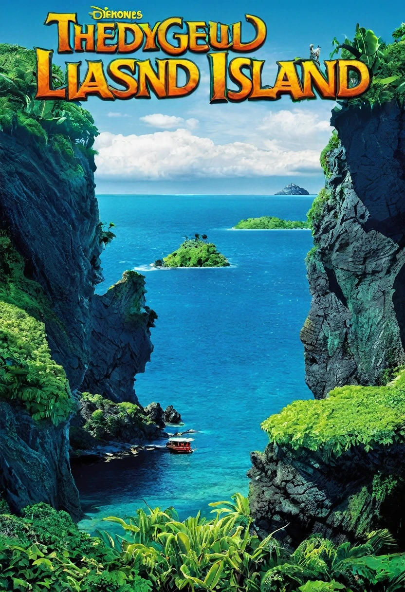 a mysterious island, lush tropical forest, crystal clear turquoise waters, rocky cliffs, golden sand beach, ancient ruins, overgrown vines, mystical atmosphere, dramatic lighting, vibrant colors, cinematic composition, (best quality,4k,8k,highres,masterpiece:1.2),ultra-detailed,(realistic,photorealistic,photo-realistic:1.37),cinematic lighting, moody shadows, ethereal mood, dramatic angles, advanced rendering