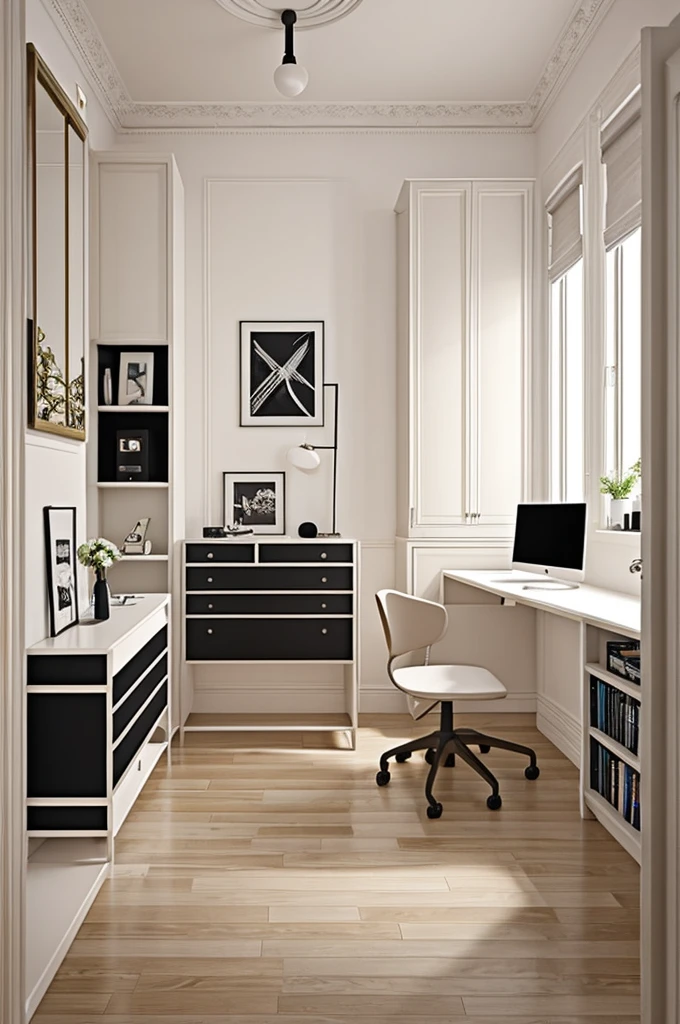 An aesthetic room with a battery