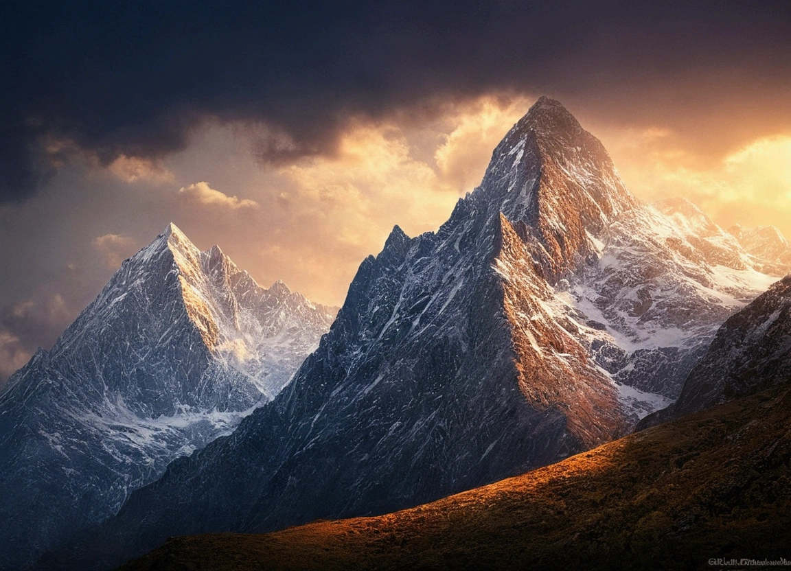 light mountains nature