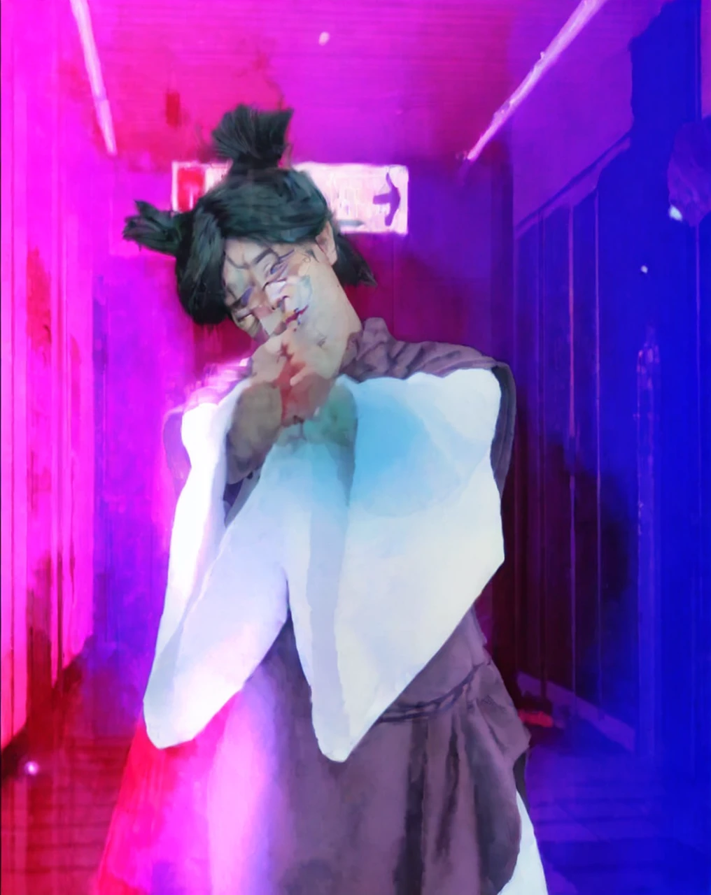 IncrsSecretPower, jjksnch, prpotf, solo, closed eyes, smile