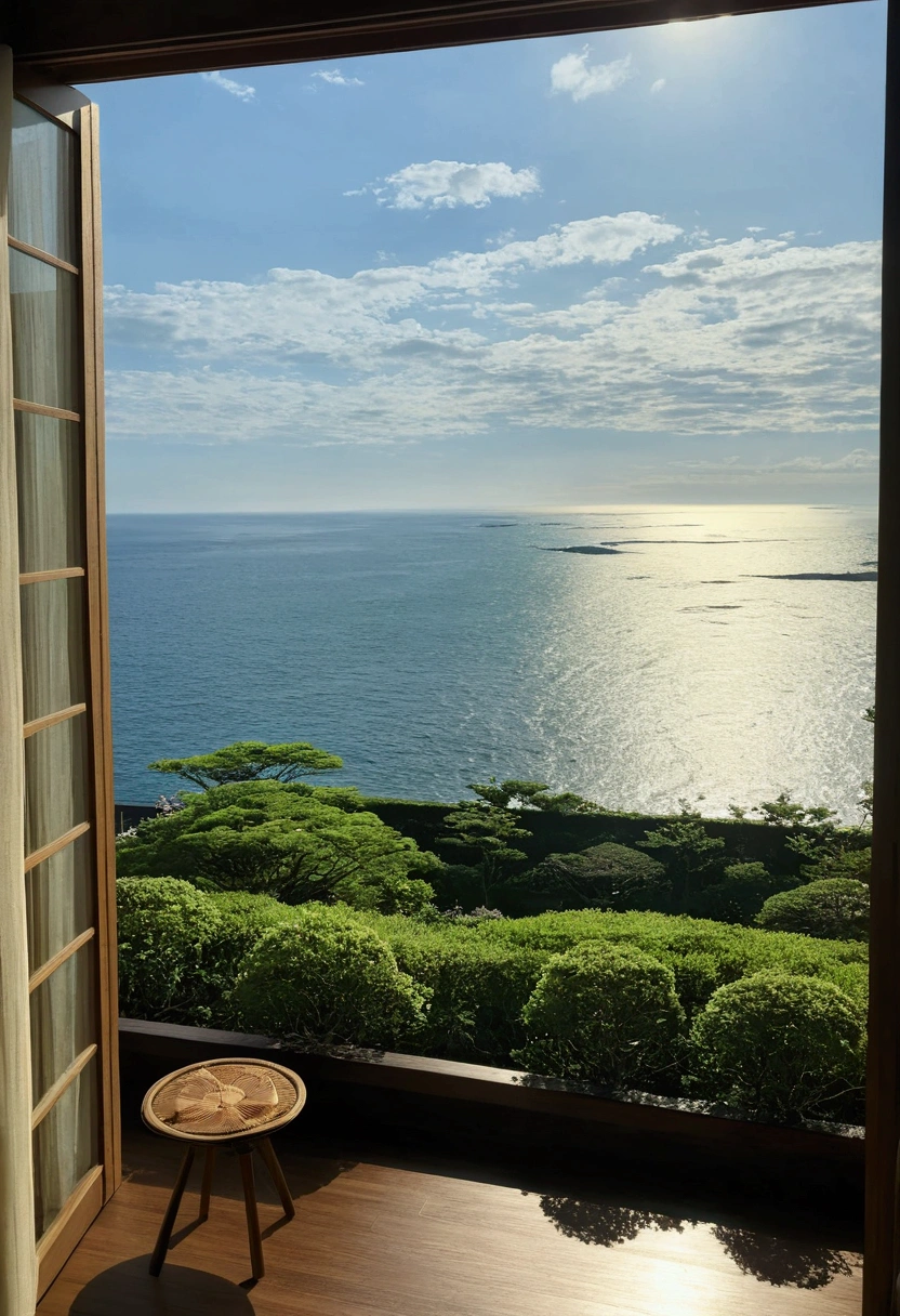 Ghibli summer Ocean view from the room