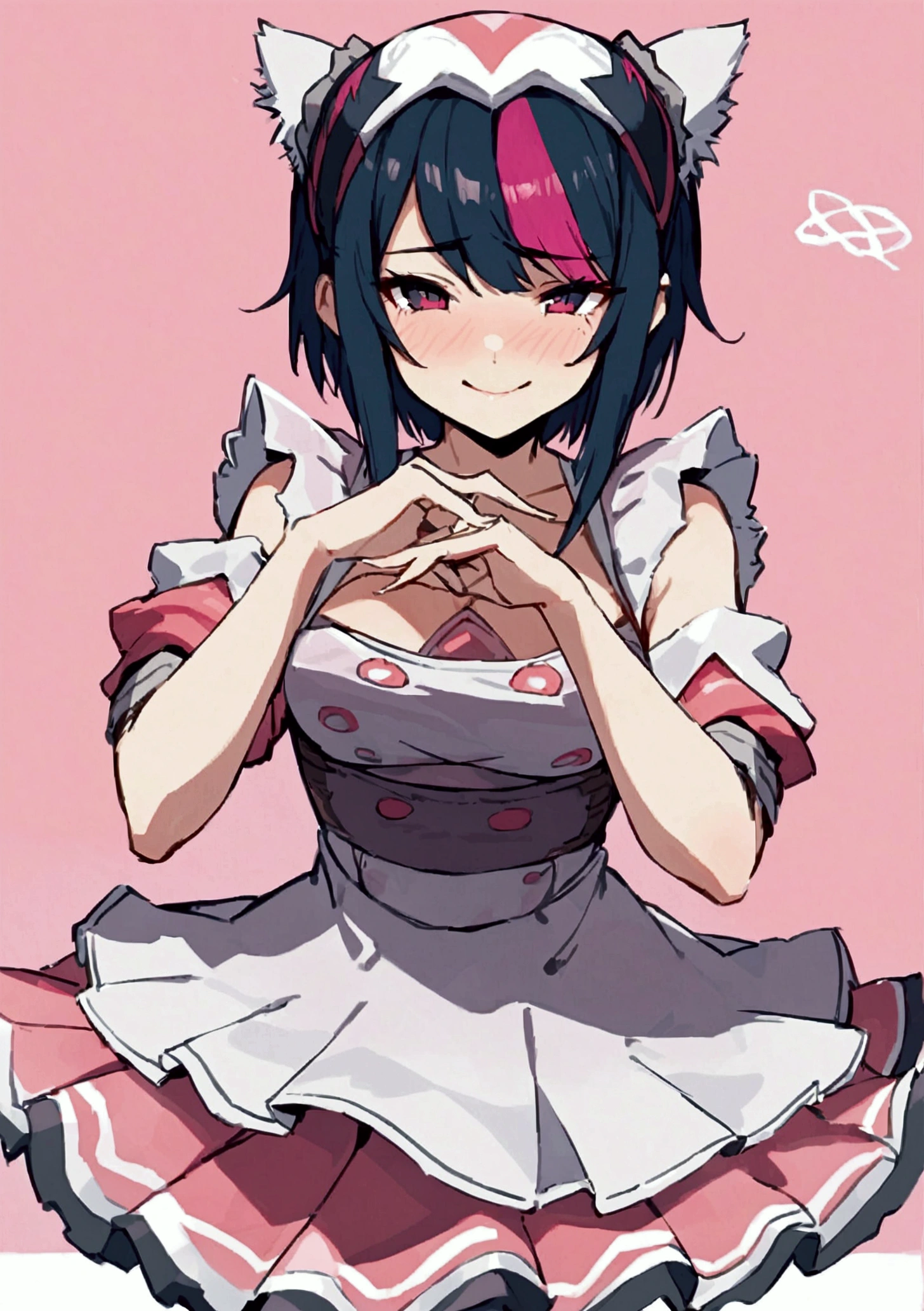 ((monsterhunter)), looking the viewer, solo, girl, shy, red cheek, bashful, embarrassed, smiling, happy, perfect face, beautiful eye, upper body