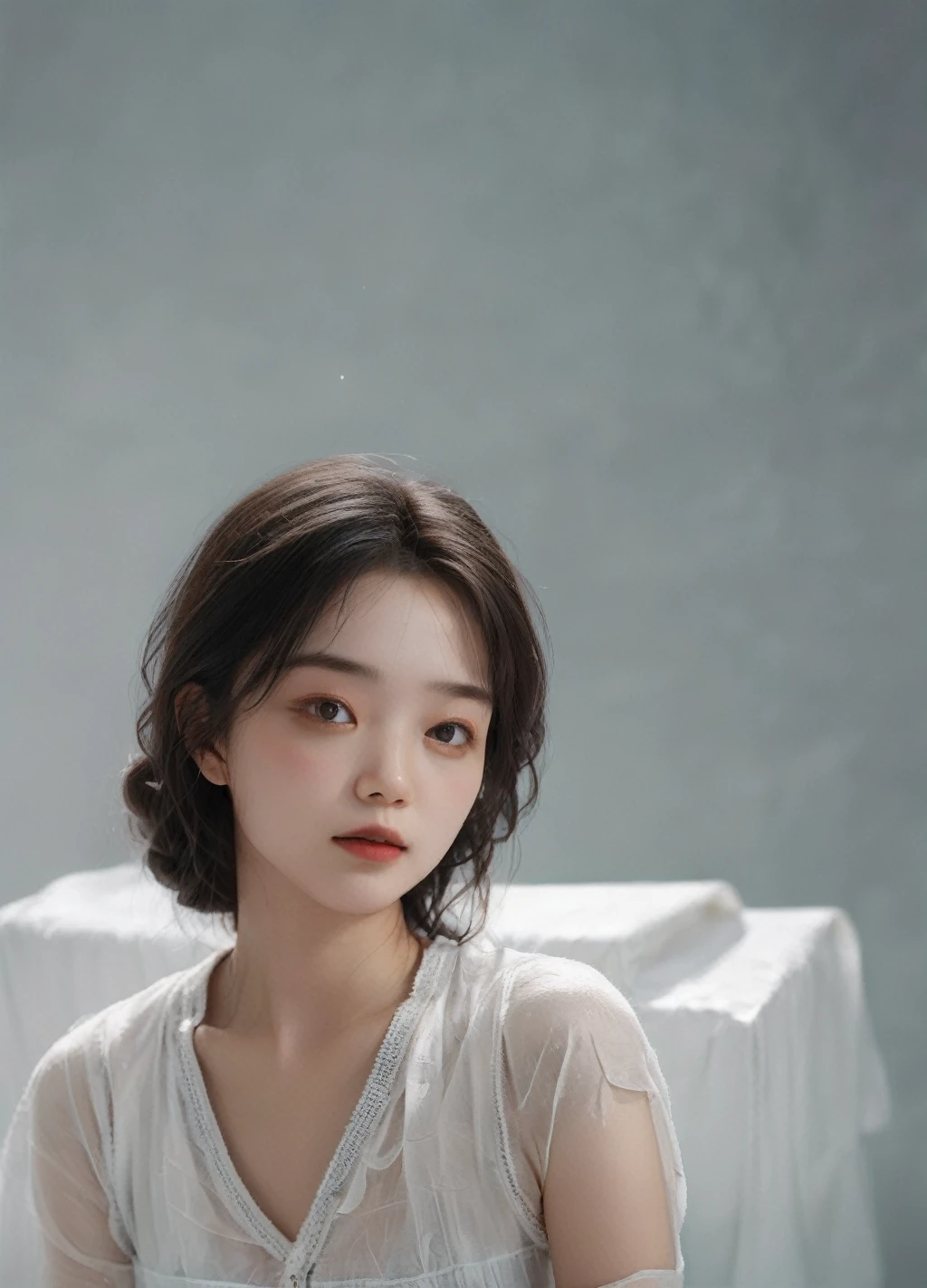 masterpiece,(Highest quality:1.3),Ultra-high resolution,RAW Photos,Detailed skin,style: Realistic photos,
One girl,Natural light,Clear Face, Acne,(Lunar surface environment:1.1),Film Texture,