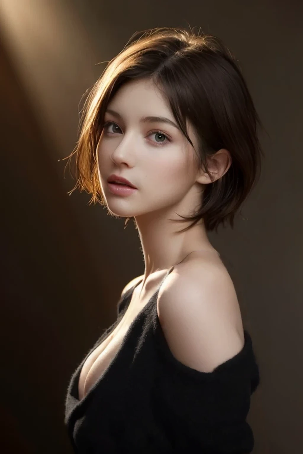 Naked, nude small breasts, tight small symmetrical breasts