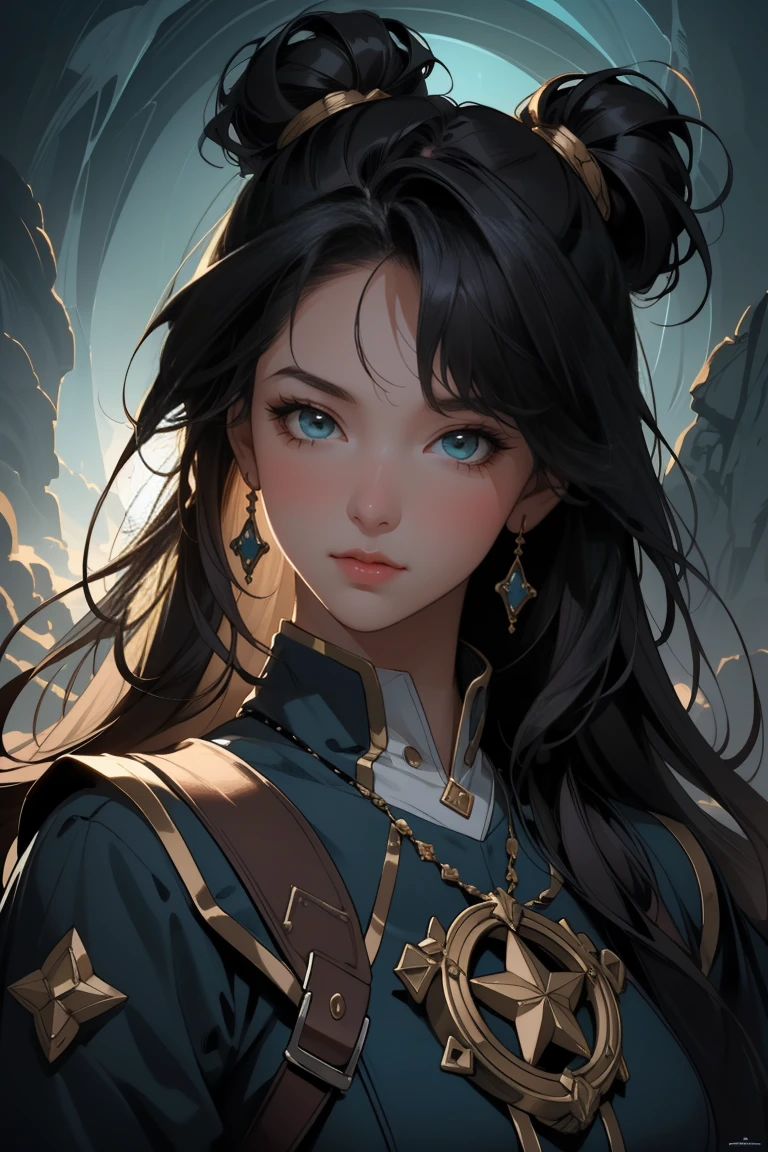 masterpiece, best quality, (extremely detailed CG unity 8k wallpaper), (best quality), (best illustration), (best shadow), absurdres, realistic lighting, (Abyss), beautiful detailed glow, art by PeterMohrBacher, Captain Nemo and the Mysterious Island,