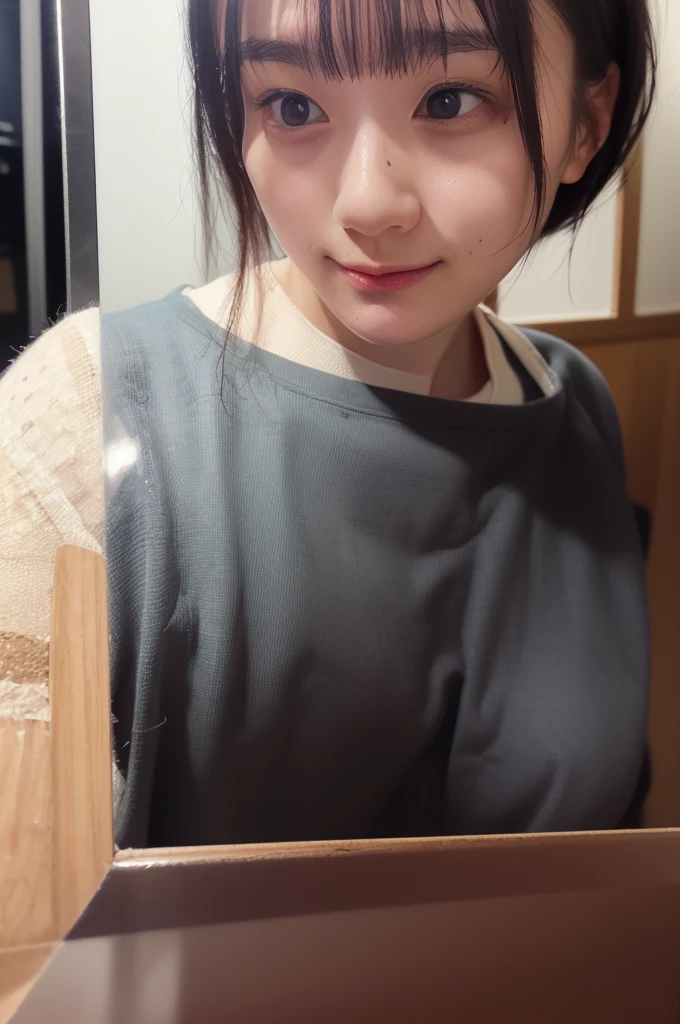 Cute Japanese Women Photos, Little Woman, 20-year-old, Beautiful and perfect face, brown, Beautiful Face, thin: 1.2,Dressed, (photo Realistic:1.4), (hyper Realistic:1.4), (Realistic:1.3),
(Smoother lighting:1.05), (Improving the quality of cinema lighting:0.9), 32k,
1 girl,20-year-oldの女の子, Realistic lighting, Backlight, The light shines on your face, Ray Tracing, (Bright light:1.2), (Improvement of quality:1.4),
(Highest quality Realistic textured skin:1.4), fine grain, Detailed face,
(tired, Sleepy and happy), (smile:0), Face close-up, T-Shirts,
(Accentuates body lines:1.1), (Enhances the beauty of skin texture:1.1)