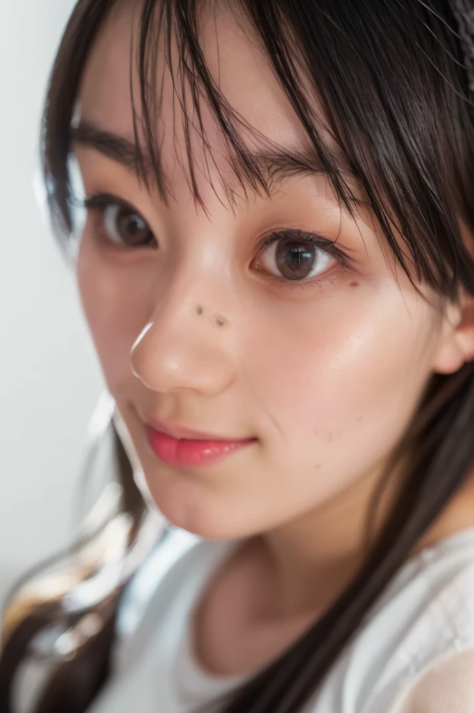 Cute Japanese Women Photos, Little Woman, 20-year-old, Beautiful and perfect face, brown, Beautiful Face, thin: 1.2,Dressed, (photo Realistic:1.4), (hyper Realistic:1.4), (Realistic:1.3),
(Smoother lighting:1.05), (Improving the quality of cinema lighting:0.9), 32k,
1 girl,20-year-oldの女の子, Realistic lighting, Backlight, The light shines on your face, Ray Tracing, (Bright light:1.2), (Improvement of quality:1.4),
(Highest quality Realistic textured skin:1.4), fine grain, Detailed face,
(tired, Sleepy and happy), (smile:0), Face close-up, T-Shirts,
(Accentuates body lines:1.1), (Enhances the beauty of skin texture:1.1)