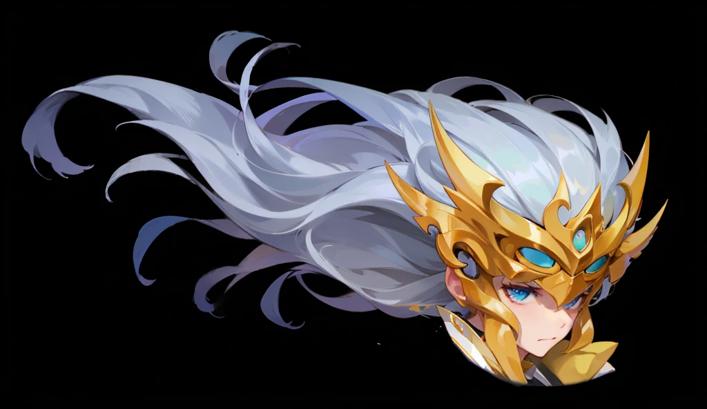 Long white hair、Full details,Fine hair,elegant,Swing with the wind,man