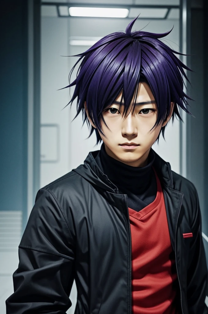 Character similar to Nanami Kento combined with Choso in the style of the Jujutsu kaisen anime