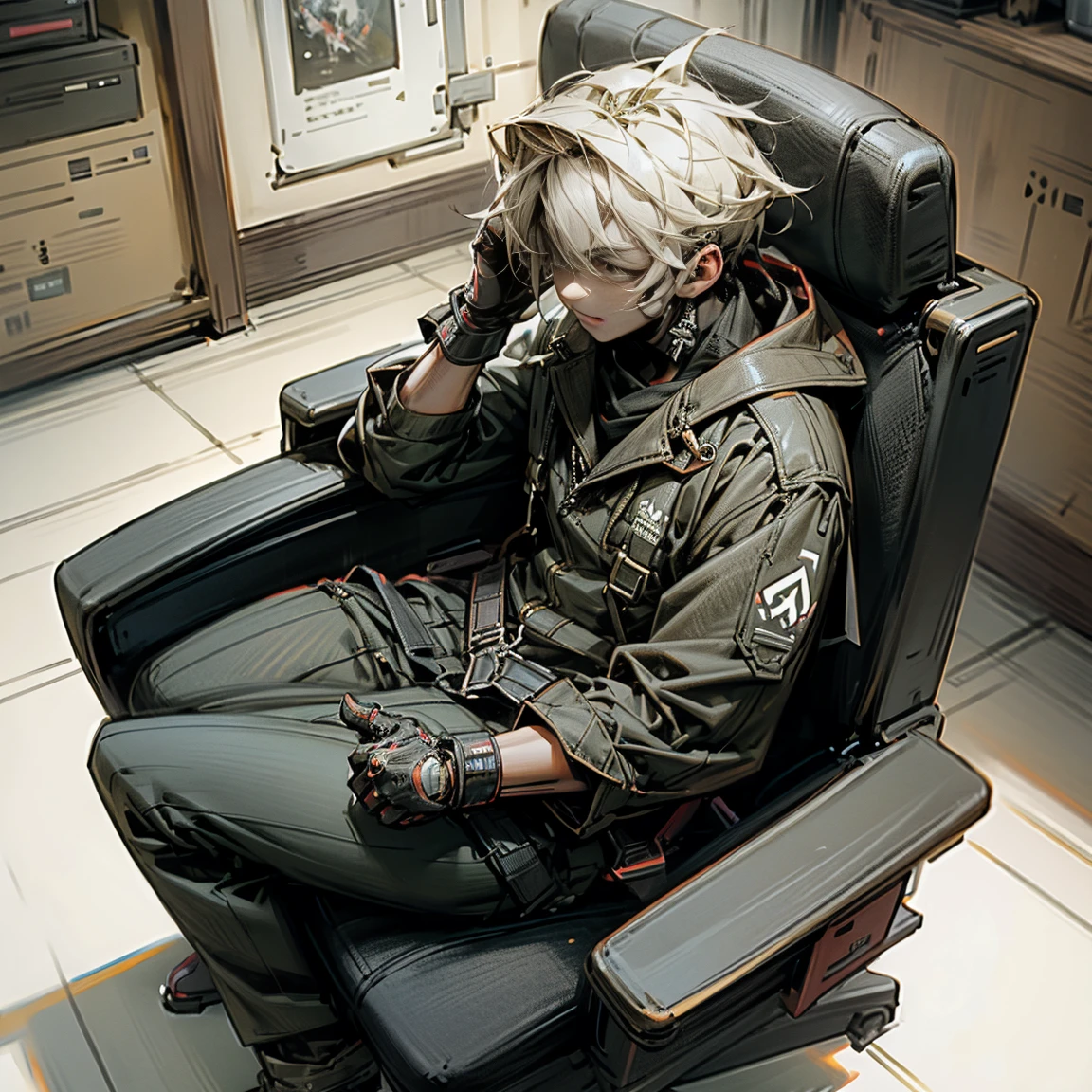 Sterioplays boy gamer sitting in gaming chairs , 4k ,hdr
