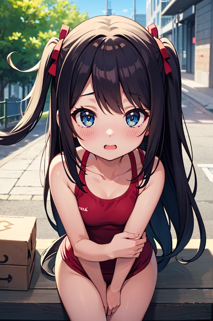 (One girl、solo)、(small:1.2)、(child:1.2)、(:1.4)、(Petite)、(cute女性)、Cowboy Shot、Large Breasts、?、:or、Look up BREAK nsfw、Gym suit、Bloomers,(股間をポールにこすりつけてMasturbationしてる:1.4),Masturbation、(Raise your hands between your legs and grab the pole:1.2)、Put your legs together、(Hug Paul:1.5)、(The trembling effects of female orgasm:1.2)、(Crotch focus:1.2)、{{In the park}}、{{Outdoor}、{{Sound effect}}、Full face blush、BREAK Highest Quality、Unity 8k wallpaper、超detailed、Beautiful Eyes、(Perfect Anatomy:1.4)、cute顔、cute、Aesthetic Anime Eyes、detailed
