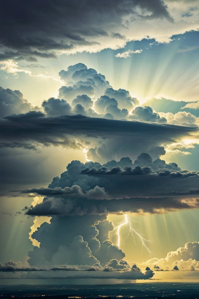 Green cloud lightning effect