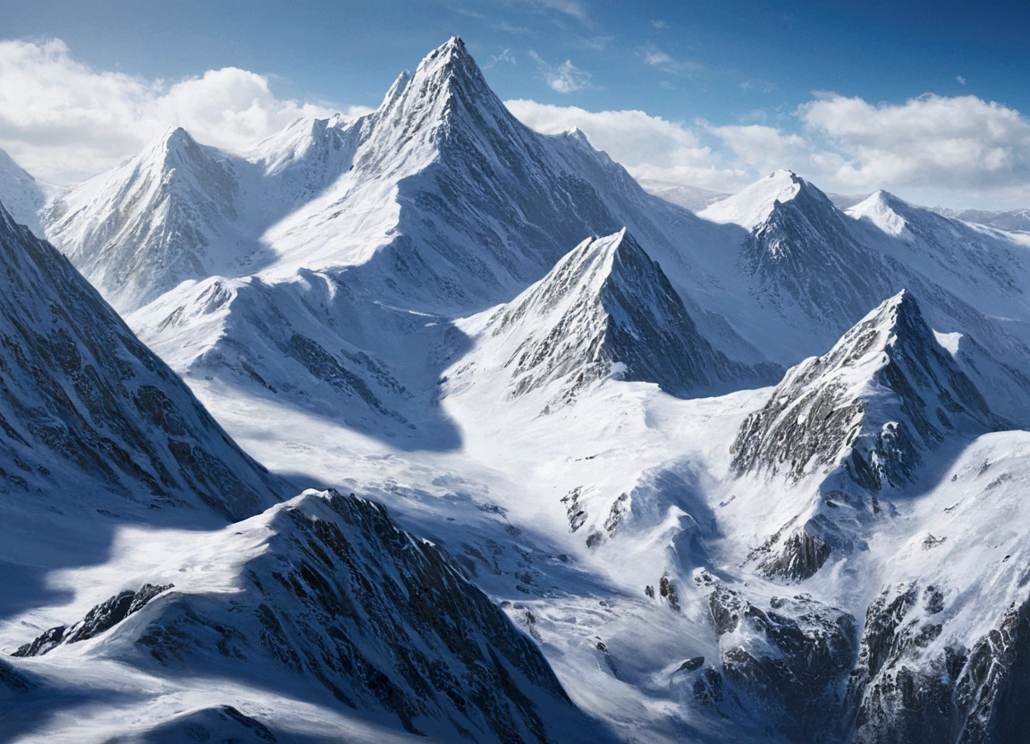 snowy mountains