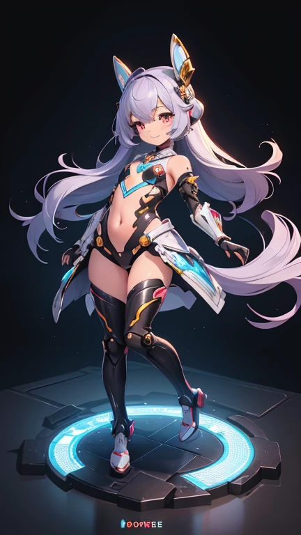 Best Quality, high resolution, ultra detailed, anatomical, (exact proportion), 1 girl, little, tobbler, SMILE, flat chest, full body shot, rubber glitter, ６Head to body