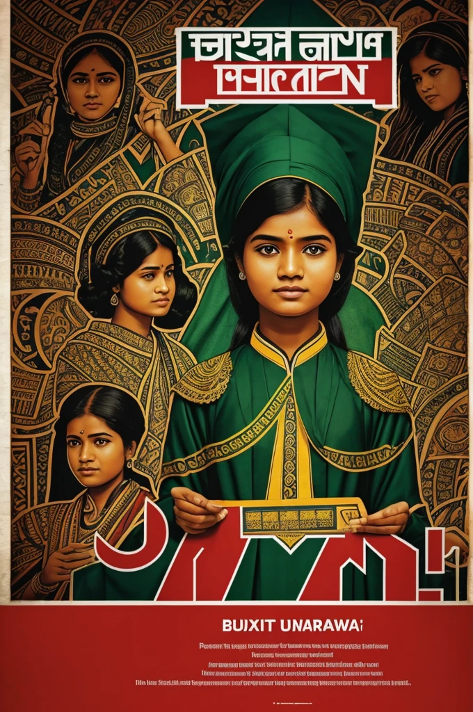 "Create a poster for Bangladesh University of Textiles (BUTEX) with the theme 'No Student Politics.' Use professional and academic imagery, including the BUTEX logo and campus. Incorporate text that conveys a message of unity, focus on education, and a peaceful academic environment. Avoid any political symbols or references."