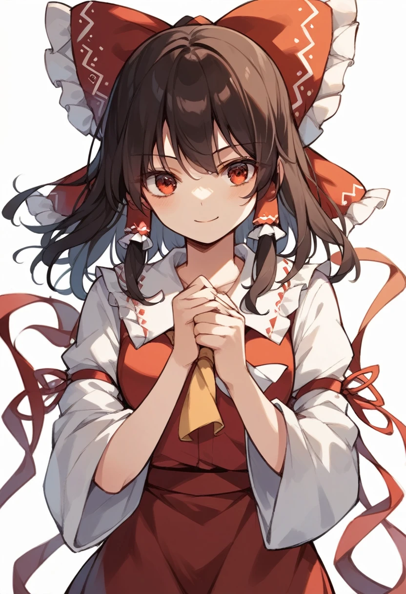 score_9,score_8_up, score_7_up,source_anime.from front,front view,.1girl, hakurei reimu, touhou,mediumshot,contrast,
