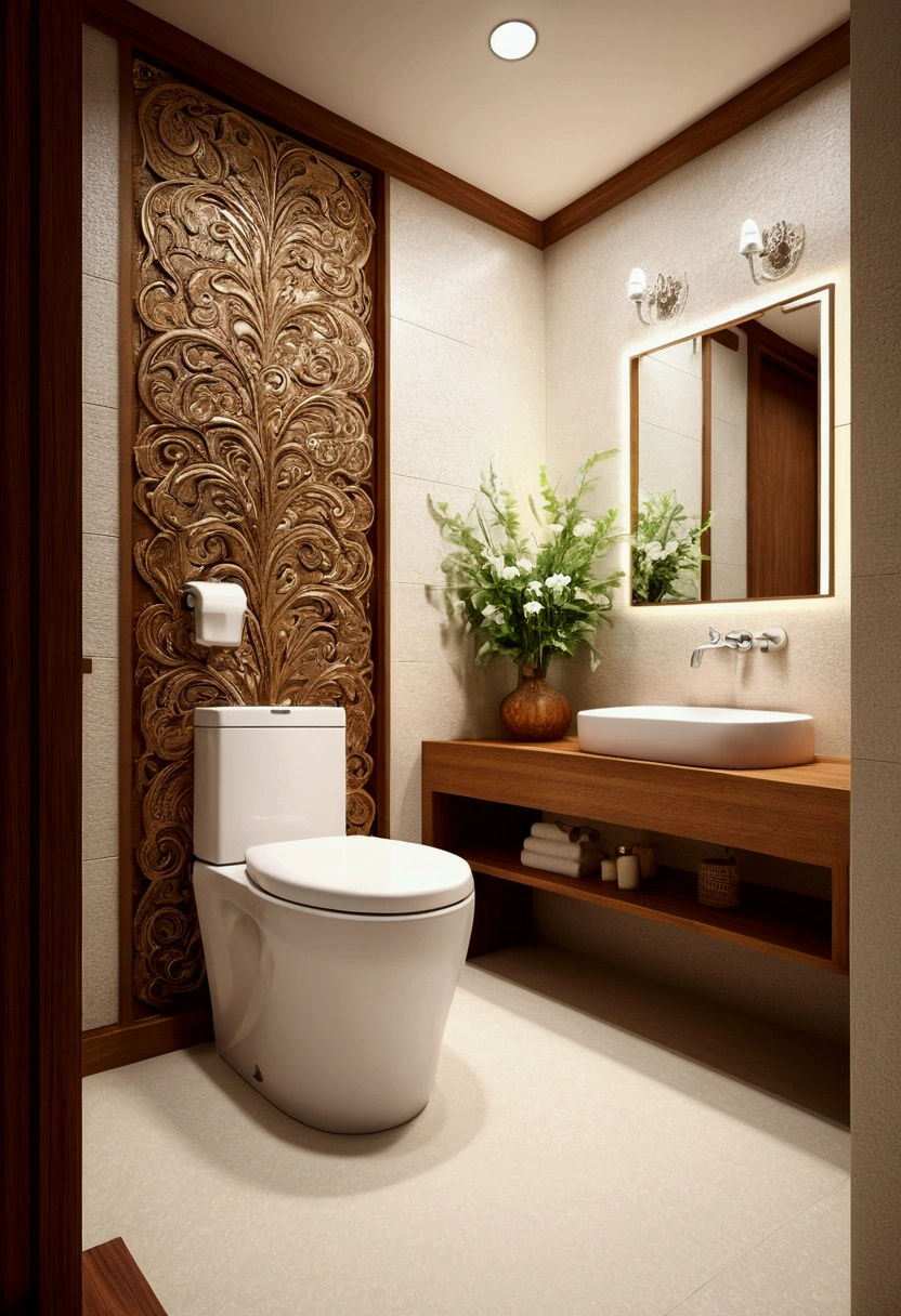 toilet A Western-style toilet that exudes a feeling of cleanliness Bright atmosphere