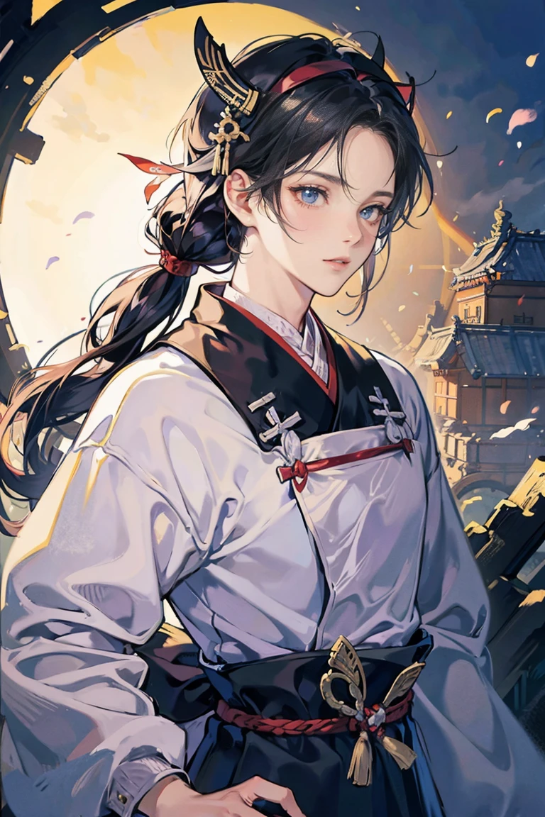 anime - (masterpiece), best quality, an old samurai