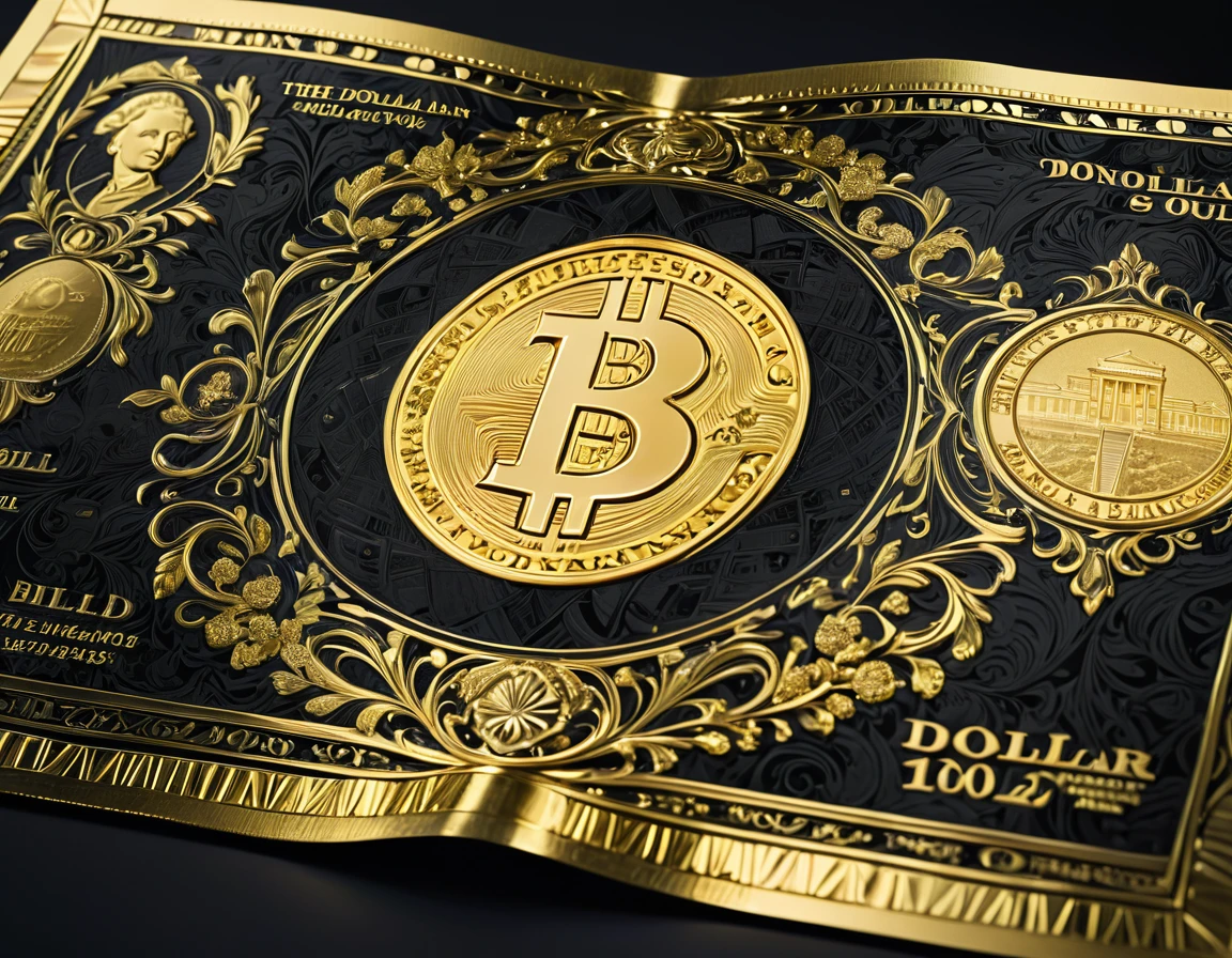  location='on the bottom-right',
    offset='slightly to the upper-left',
    area='a small square area',
    distance_to_viewer=1.8,
    description='Dollar bill with gold accents and intricate details',
    detailed_descriptions=[
        'The dollar bill on the bottom-right side of the image is depicted with gold accents and intricate details, symbolizing wealth and extravagance.',
        'The bill is shown in a detailed manner, with engravings and a shiny finish.',
        'The gold accents are bold and eye-catching, adding a touch of luxury to the design.',
        'The dark background enhances the vibrancy of the gold, making the dollar bill a prominent feature in the image.',
    ],
    tags='dollar bill, gold accents, intricate details, wealth, extravagance, engravings, shiny finish, bold gold, eye-catching, dark background, prominent feature',
    atmosphere='Wealthy and extravagant, evoking a sense of opulence and abundance.',
    style='Bold and eye-catching, with a focus on the luxurious gold accents and intricate details.',
    quality_meta='High-quality sublimation print with bold gold accents and detailed bill designs.',
    HTML_web_color_name='gold',
)