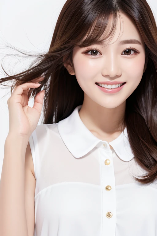 South Korea Beauty clothes smile White background