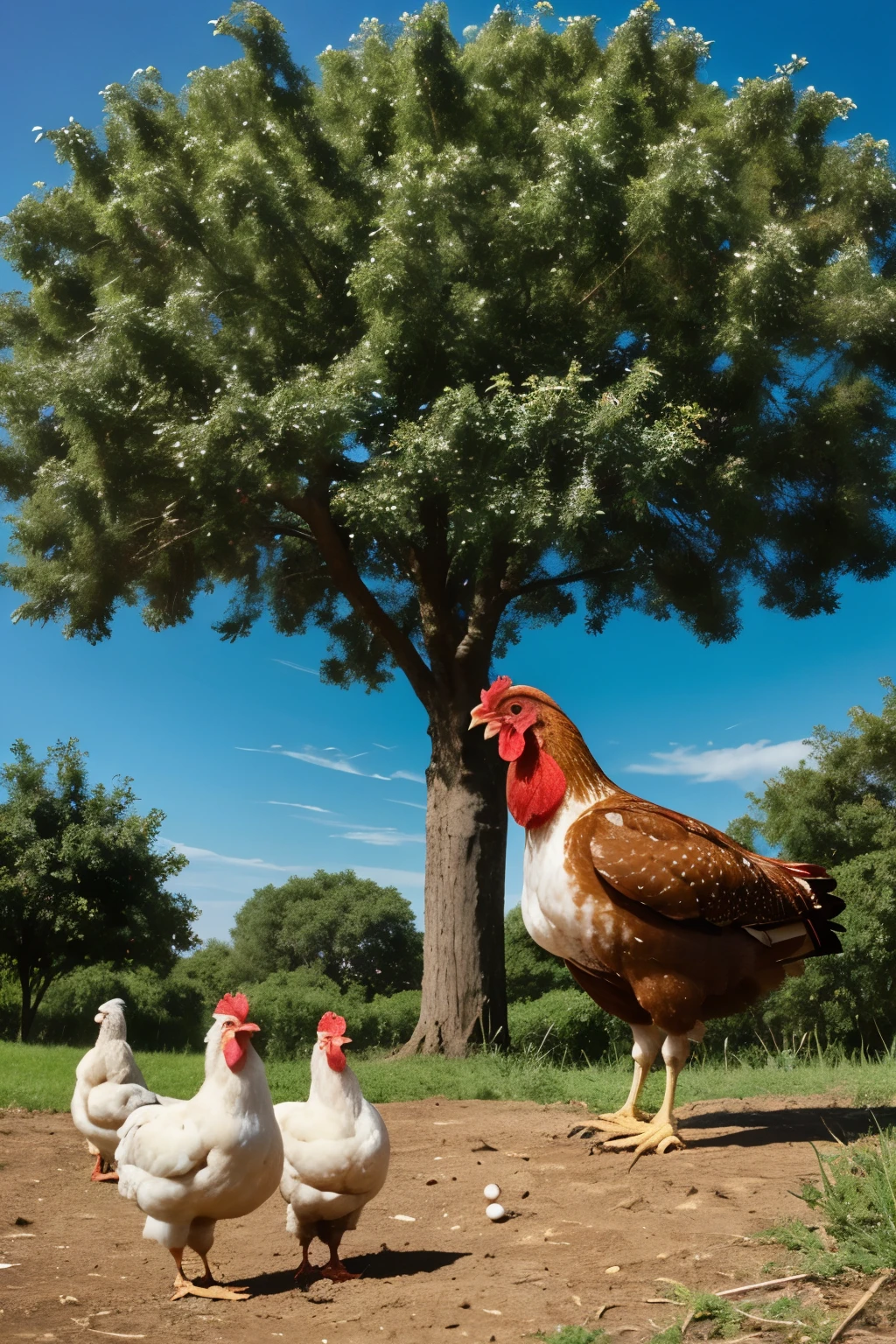 Where does a chicken come from? It comes from an egg. Where does an egg come from? It comes from a hen.
Where does a hen come from? Allah made it out of nothing. Where do you find an apple fruit? It grows on an apple tree. Where does that apple tree come from? It comes from another apple tree. Where does that apple tree come from? Allah created it out of nothing.