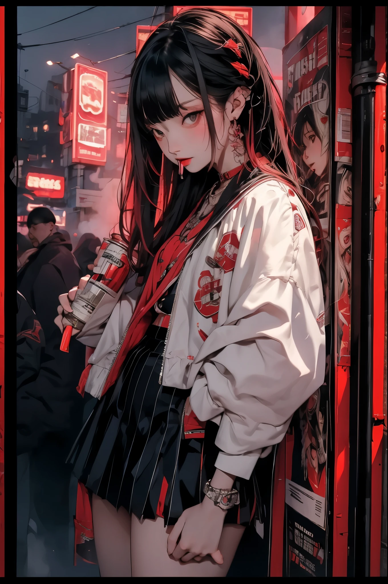 (masterpiece), (best quality), (Extremely detailed), nightclub, sexclub, club, carnival, red light, darkroom, smokes, FOG, grope, different, Harassment, , Alcohol, 大leg, leg, skirt,1girl
