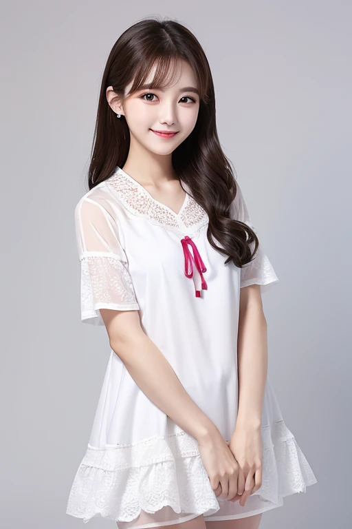 South Korea Beauty clothes smile White background