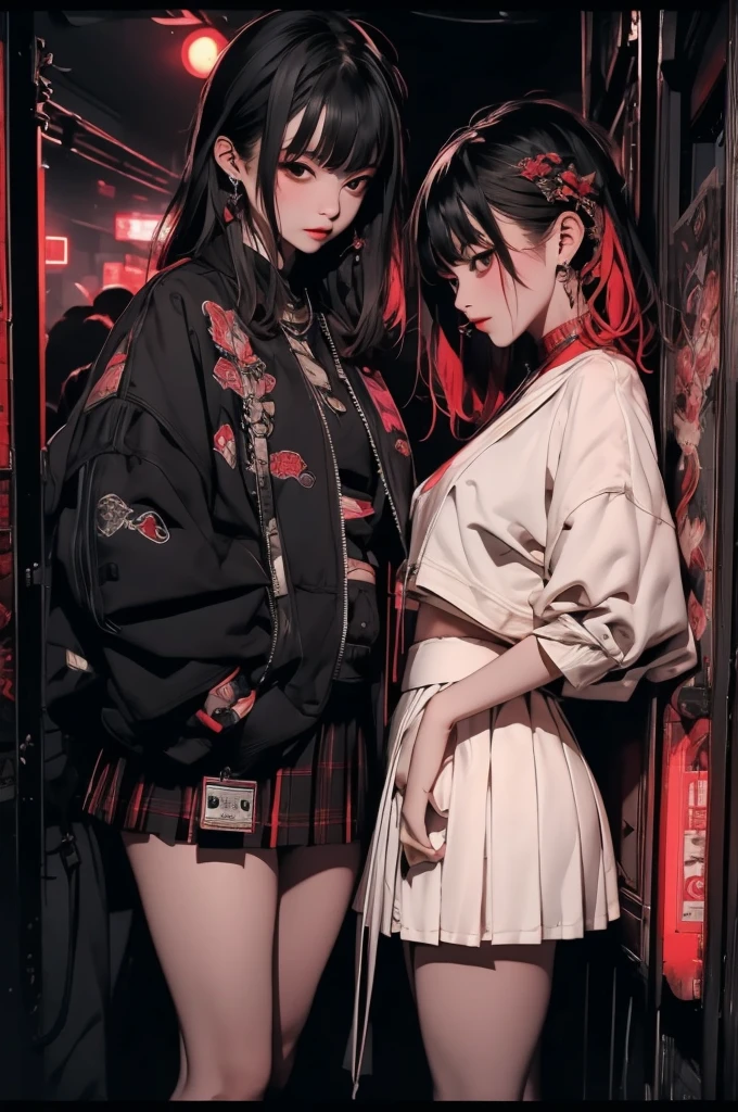 (masterpiece), (best quality), (Extremely detailed), nightclub, sexclub, club, carnival, red light, darkroom, smokes, FOG, grope, different, Harassment, , Alcohol, 大leg, leg, skirt,1girl(1.5)