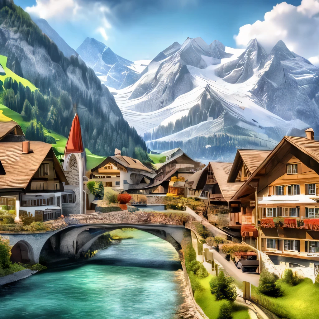 ((highest quality)),(Ultra-high resolution),(Very detailed),(Detailed Description),((The best CG)),(A masterpiece),Ultra-detailed art,Amazing drawing art,(Art with precise detail:1.5), (A woman wearing a white sleeveless blouse with lace:1.4),Lace choker:1.4,Earrings,Straight pants:1.4,Stylish brim hat:1.3, Sunny European cityscape:1.6