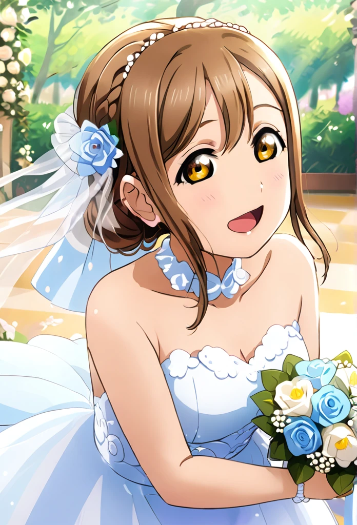 Ultra-realism、One Girl, Hanamaru Kunikida、tears、happy、Wedding dress、Background Wedding Venue