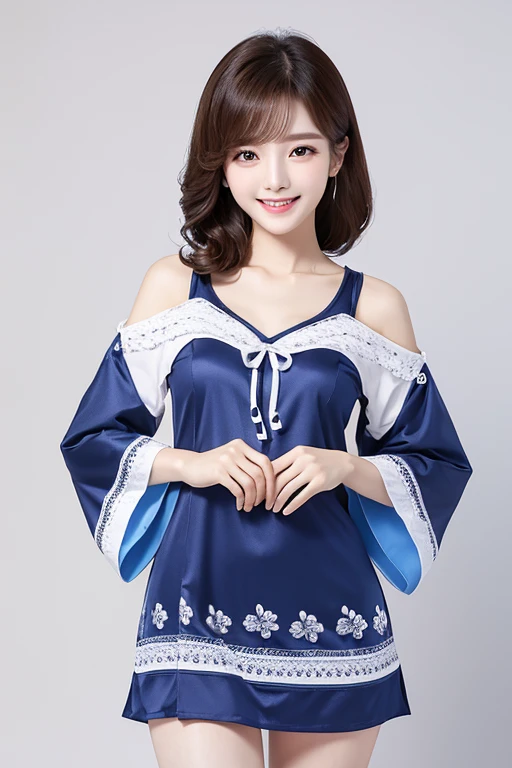 South Korea Beauty clothes smile White background