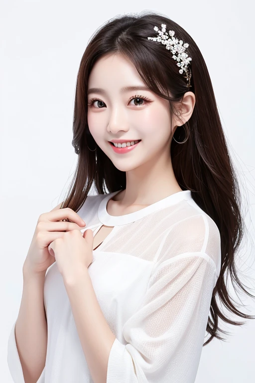 South Korea Beauty clothes smile White background