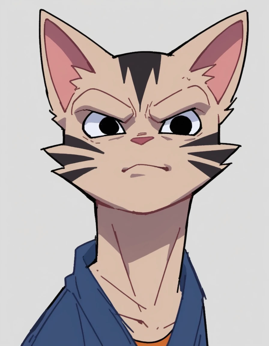 zPDXL, score_9, score_8_up, score_7_up, source_anime, BREAK
sketch, flat color, 1guy, solo, black eyes, vivziepop, dragon ball, feral, cat, portrait,