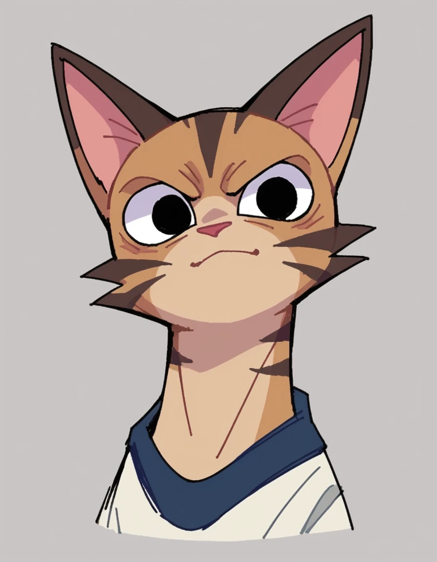 zPDXL, score_9, score_8_up, score_7_up, source_anime, BREAK
sketch, flat color, 1guy, solo, black eyes, vivziepop, dragon ball, feral, cat, portrait,  