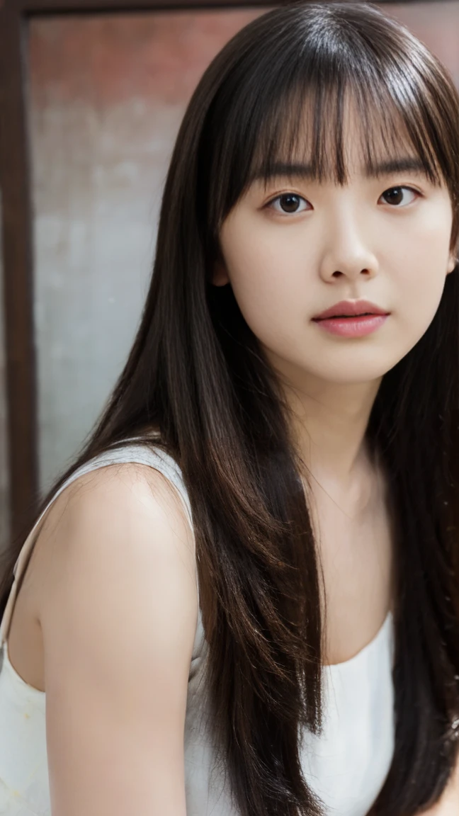 ((upper body:1.5)), ((looking at viewer:1.5)), ((look into the viewer's eyes:1.5)), BREAK ((night walk:1.5)), BREAK ((20 years old.:1.5)), (beautiful straight light brown long hair:1.7), ((asymmetrical bangs)), ((Scared:1.5)), ((Medium Breasts:1.5)), I wear clothes, (top-quality, 16K, ​masterpiece:1.3), top quality, masterpiece, high resolution, photorealistic, (raw photo), live shooting, 16k wallpaper, perfection, professional lighting, very detailed, fine details, Hyperrealism, hyper realistic, realistic, japanese, (super detailed), (Photorealsitic:1.5), high-level image quality, very detailed, depth of field, (most beautiful), (dramatic lighting:1.2), (cinematic lighting:1.2), ambient lighting, (front lighting:1.2), highest precision, detailed fingers, detailed hands, detailed eyes, detailed skin texture, textured skin, realistic smooth soft skin, (perfect body proportion), (seductive emotion:1.3), (soft and plump thighs:1.2), (short torso:1.5), detailed face, detailed finger, clear eyes, gentle eyes, accurately drawn arms, accurate and perfect human anatomy, white and soft thighs, realistic smooth soft skin,
