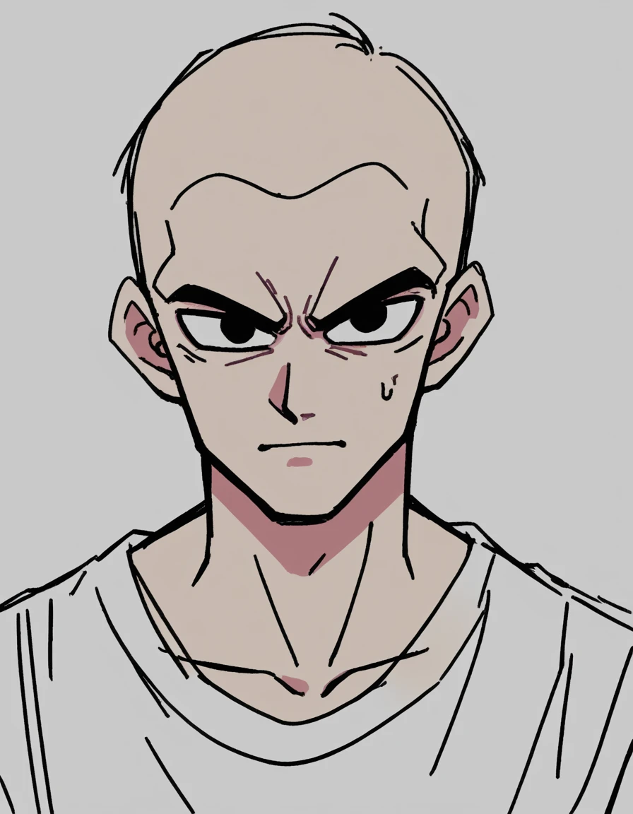 zPDXL, score_9, score_8_up, score_7_up, source_anime, BREAK
sketch, flat color, 1guy, solo, black eyes, vivziepop, dragon ball, portrait,  