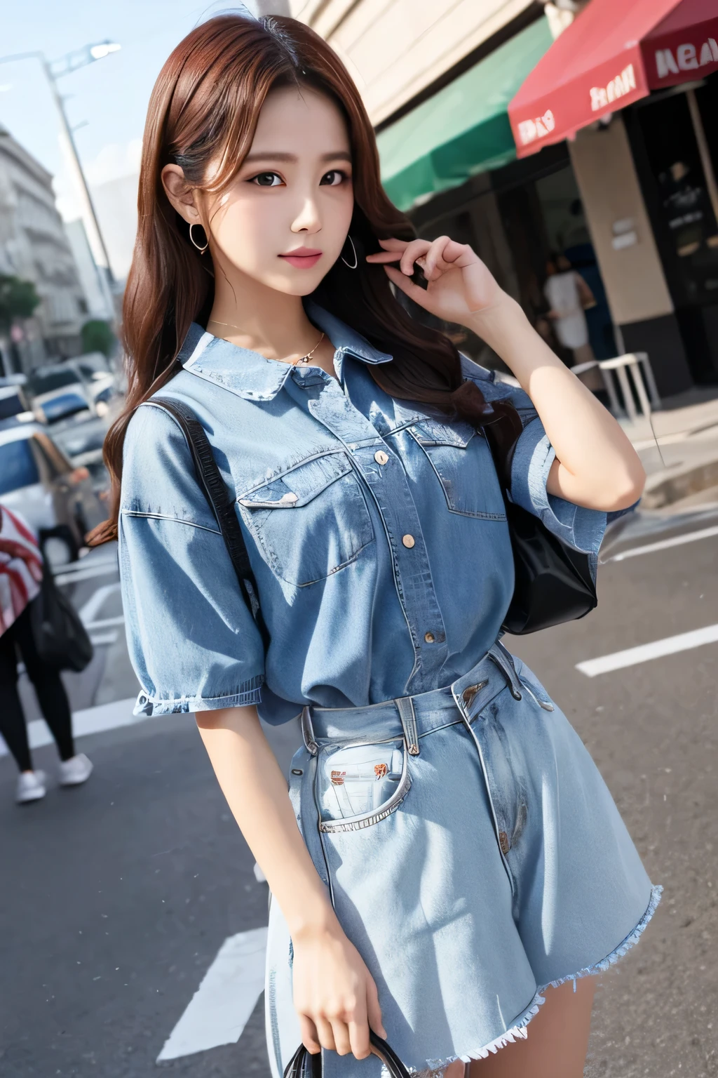 Idol-like clothing woman