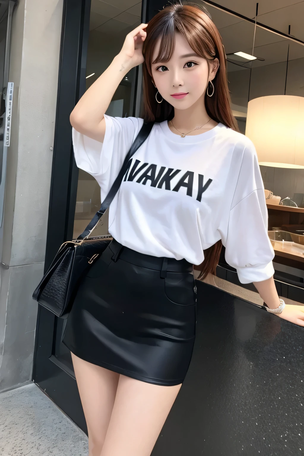 Idol-like clothing woman