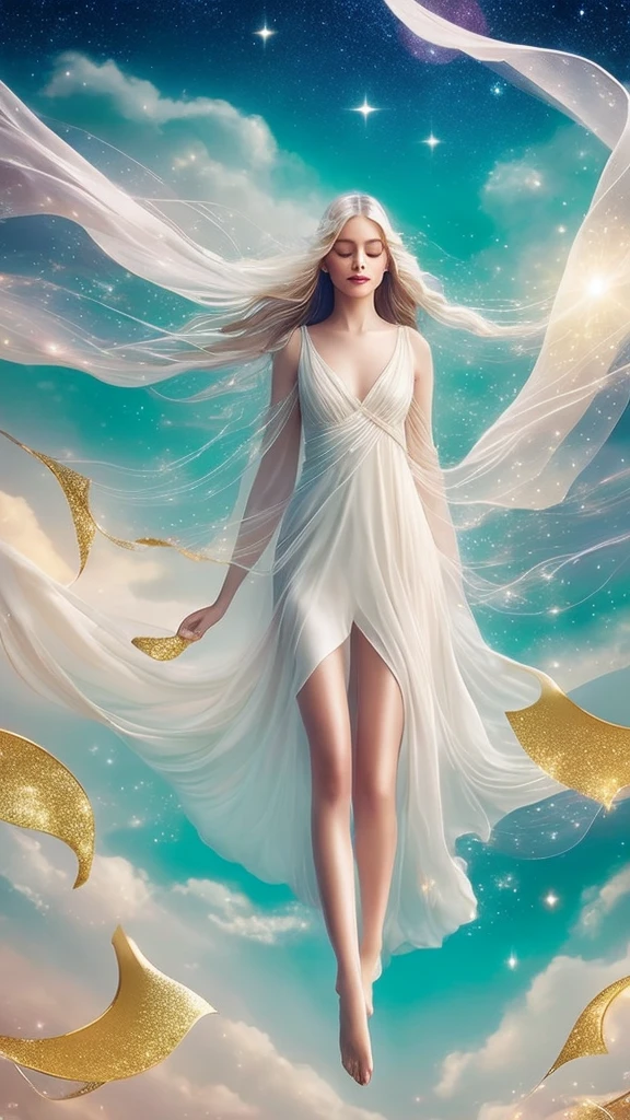 Visual elements to include:

	1.	Ethereal Lips: Central to the image, softly glowing, symbolizing the space where emotions converge.
	2.	Whisper of Light: Gentle, radiant beams emanating from or around the lips.
	3.	Golden Butterfly: Gracefully flying near the lips, its wings gently flapping.
	4.	Foam and Milk Ocean: Waves flowing from the lips, blending seamlessly into the scene.
	5.	Pearly Bridges: Fragile and iridescent, connecting various elements of the image.
	6.	Mists and Echoes: Delicate, whisper-like, surrounding the lips and waves.
	7.	Opalescent Drops: Suspended in the air, swirling softly as they ascend towards the stars.
	8.	Stars and Infinity: Background filled with stars, enhancing the sense of endlessness and silence.

Aim for a dreamy, surreal, and serene aesthetic, with a color palette dominated by whites, soft golds, and gentle pastels.