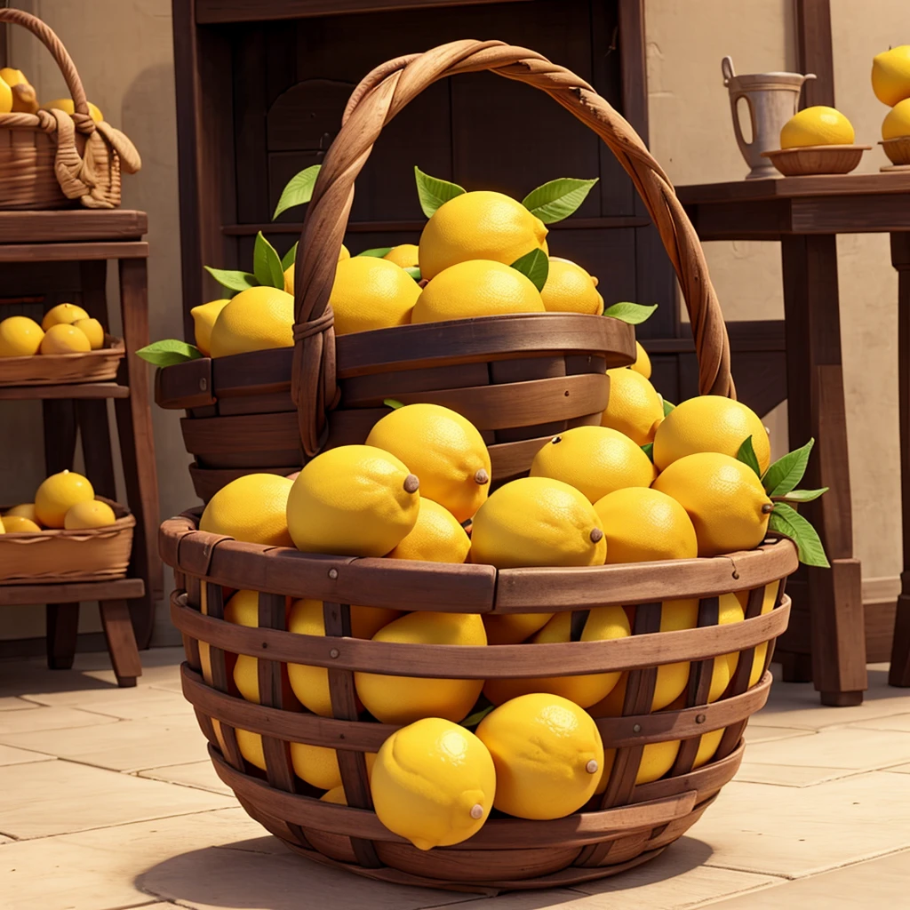 A basket of lemons