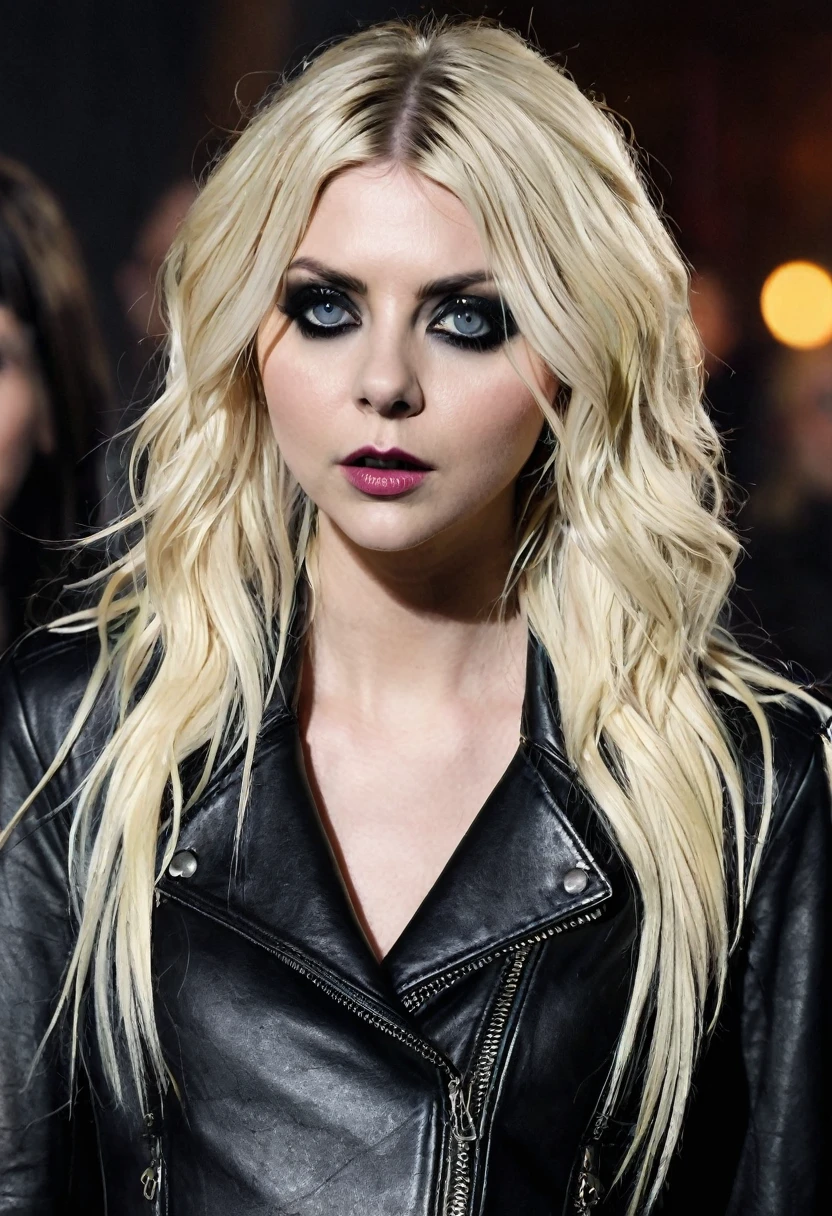 Holly Willoughby kopiert Taylor Momsen bis ins kleinste Detail, wears identical clothes, Hairstyle and make-up, steals the scene with a reenactment of The Pretty Reckless’ “Going to Hell” music video, pay careful attention to threads and hair, the facial expression is softly illuminated, dramatically positioned, the textures are dramatically alive, the eyes are spoiled with spectacular views, flawless imitation, UHD drawing