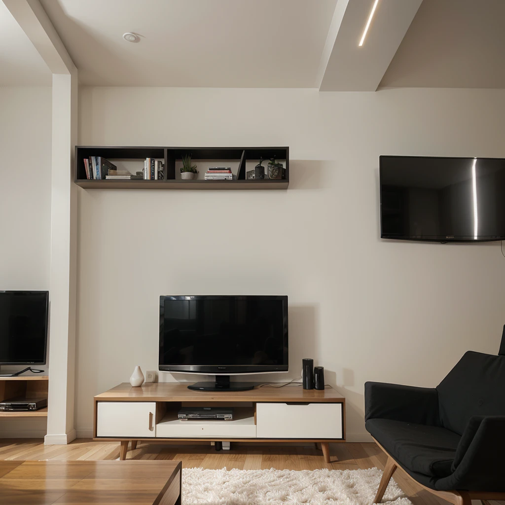 describe the TV of the future in the apartment of the future