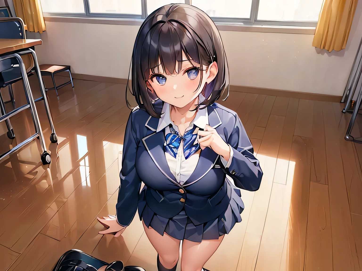 highest quality、High resolution、Detailed Background、(Beautiful face in every detail:1.4)、Anatomically correct、(Hide your fingers:1.3)、(Detailed facial expressions)、(Detailed eyes:1.2)、(Detailed eyes:1.2)、Teenage beauty、(Highly detailed face:1.4)、Black Hair、Brown Hair、well-groomed eyebrows、(Huge breasts:1.1)、Teenage beauty、(Two beautiful girls:1.1)、(Huge breasts:1.1)、Black Hair、Brown Hair、Braided Bob、Braided Ponytail、Perfect body line、Thick thighs、Cute JK Uniform、Checkered pleated mini skirt、White Stockings、White panties、Cowboy Shot、
(A girl is crouching against the backdrop of buildings and landscapes, looking coldly at us.:1.5)、Panty Shot、
British Museum、Buckingham Palace